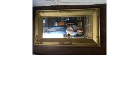 Antique goldleaf mirror